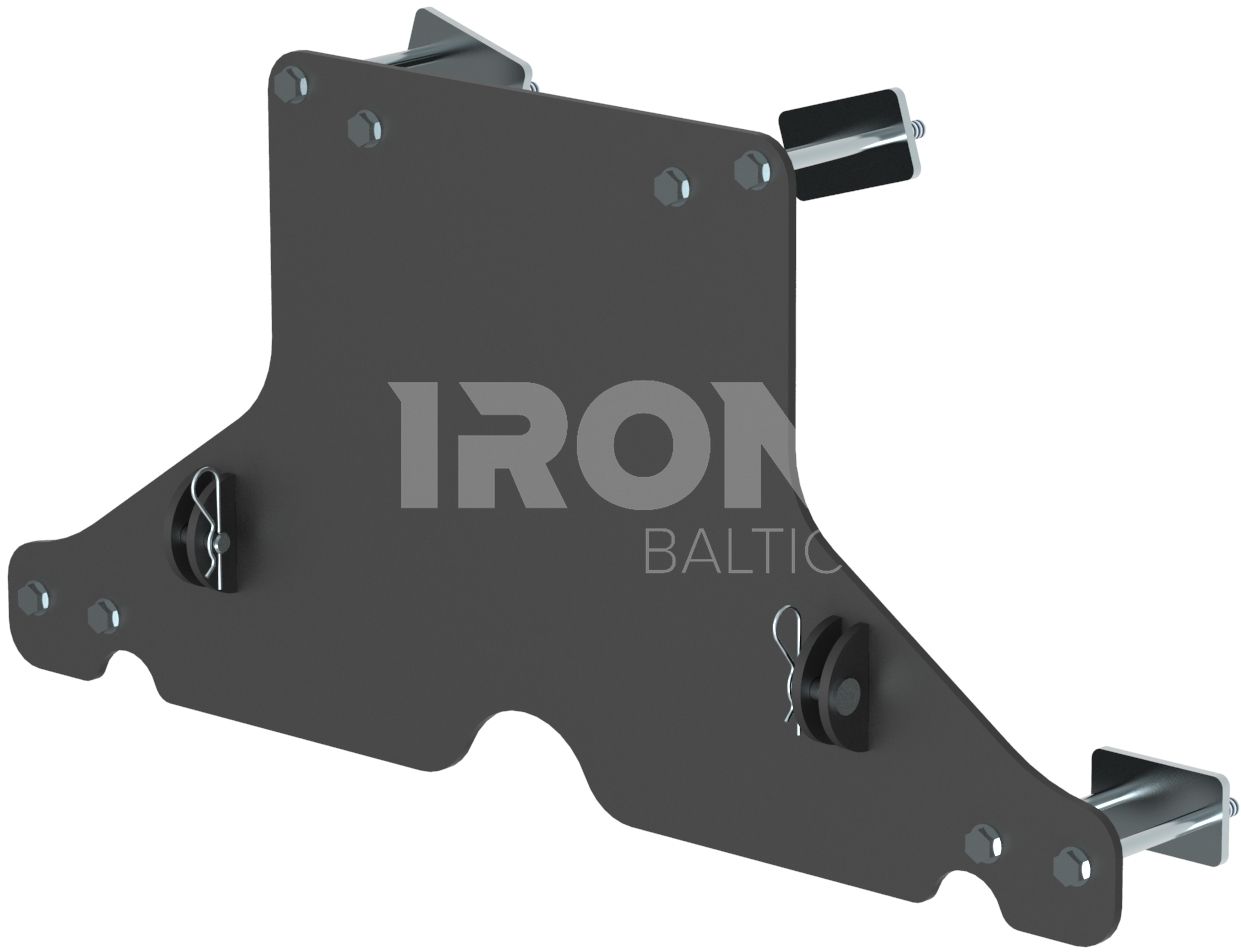 Mid-mount adapter: Polaris Ranger 570: 2015-2021