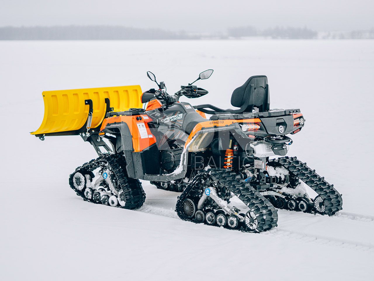 Front-mount push tubes: for tracks fitted ATV: ( narrow mount )
