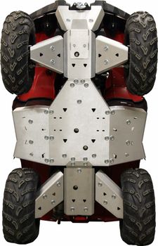 Skid plate full set (aluminium): Yamaha Kodiak 450: (2017+): OUTLET