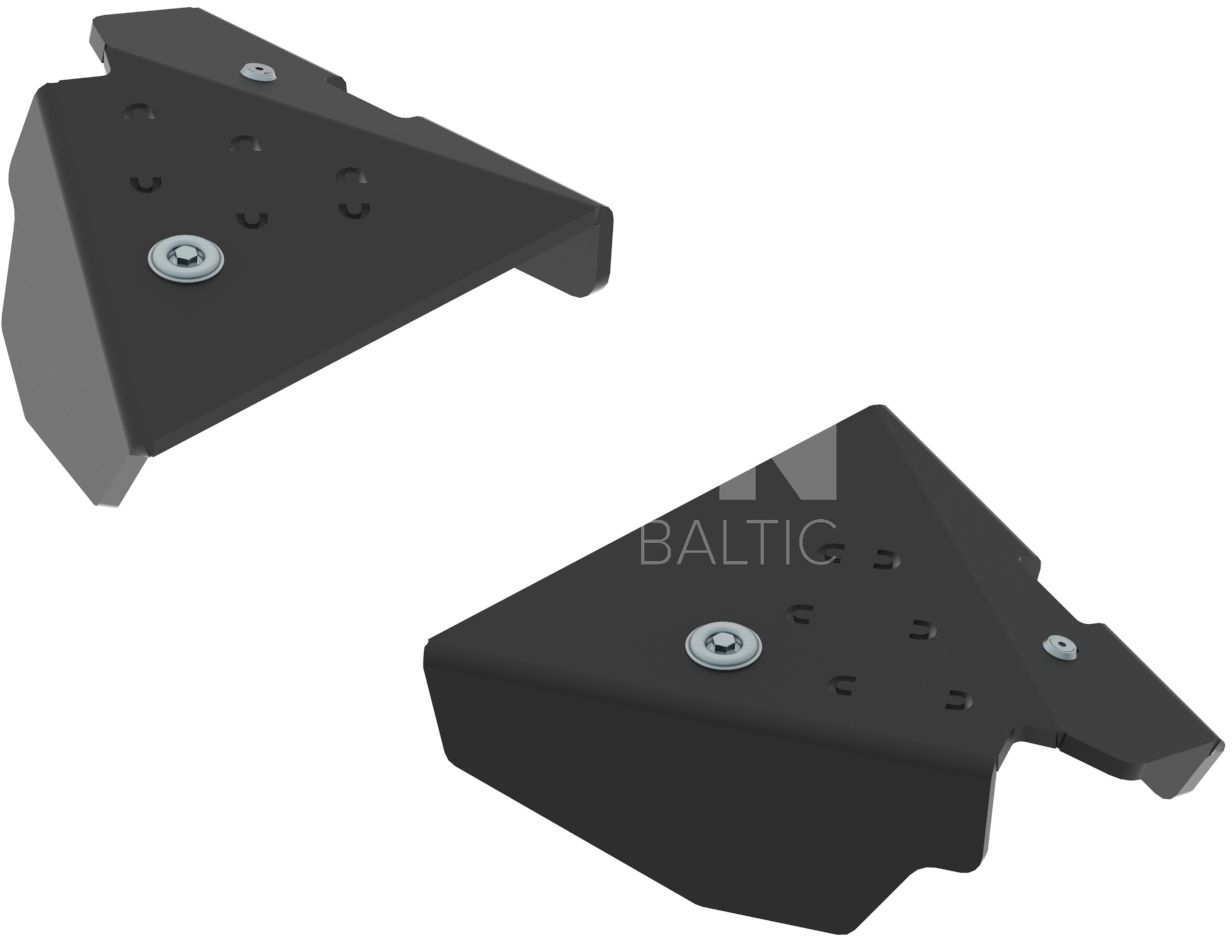 Pl. Front A-arm guards (pair)