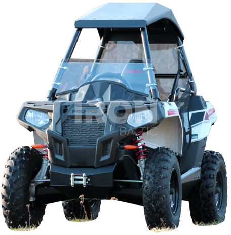 Skid plate full set (aluminium/plastic): +front winch mounting kit: Polaris ACE 325 / 570