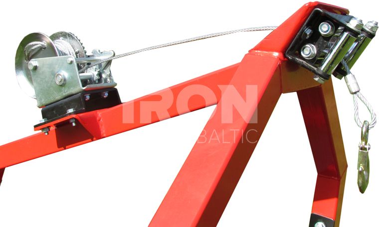 Manual winch: 725 kg / 1600 lbs