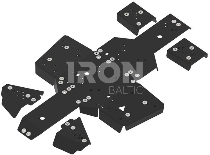 Skid plate full set (plastic): Linhai 500