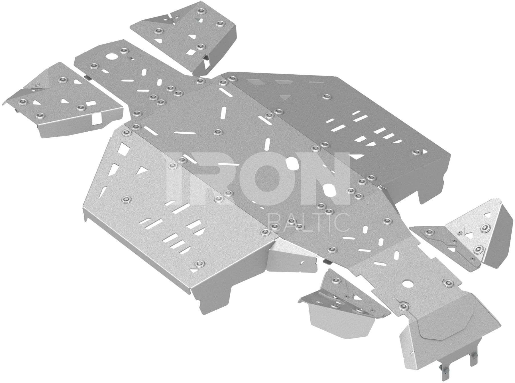 Skid plate full set (aluminium): CanAm Outlander 850/1000 MAX G3 (2025+)