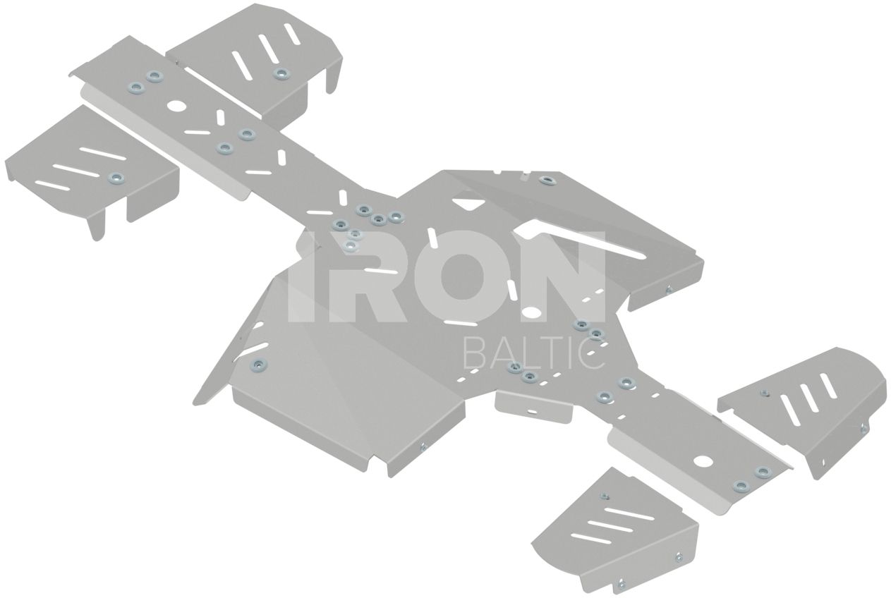 Skid plate full set (aluminium): TGB 600 LT Blade: TGB 600 LTX Blade