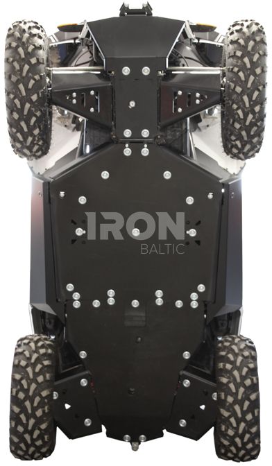 Skid plate full set (aluminium/plastic): +front winch mounting kit: Polaris ACE 325 / 570