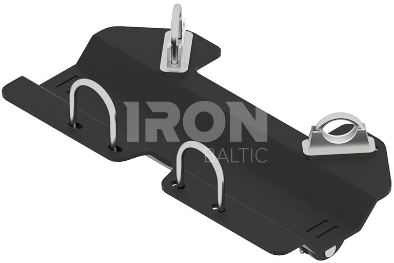 Mid-mount adapter: Polaris RZR 1000 XP / RZR 900 S / RZR 1000 S ( for long push tubes )