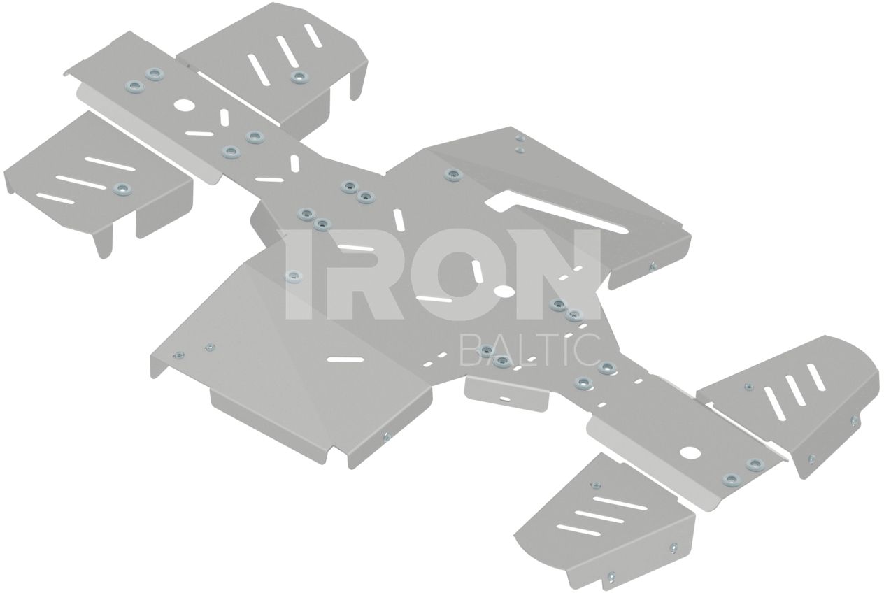 Skid plate full set (aluminium): TGB 600 Blade