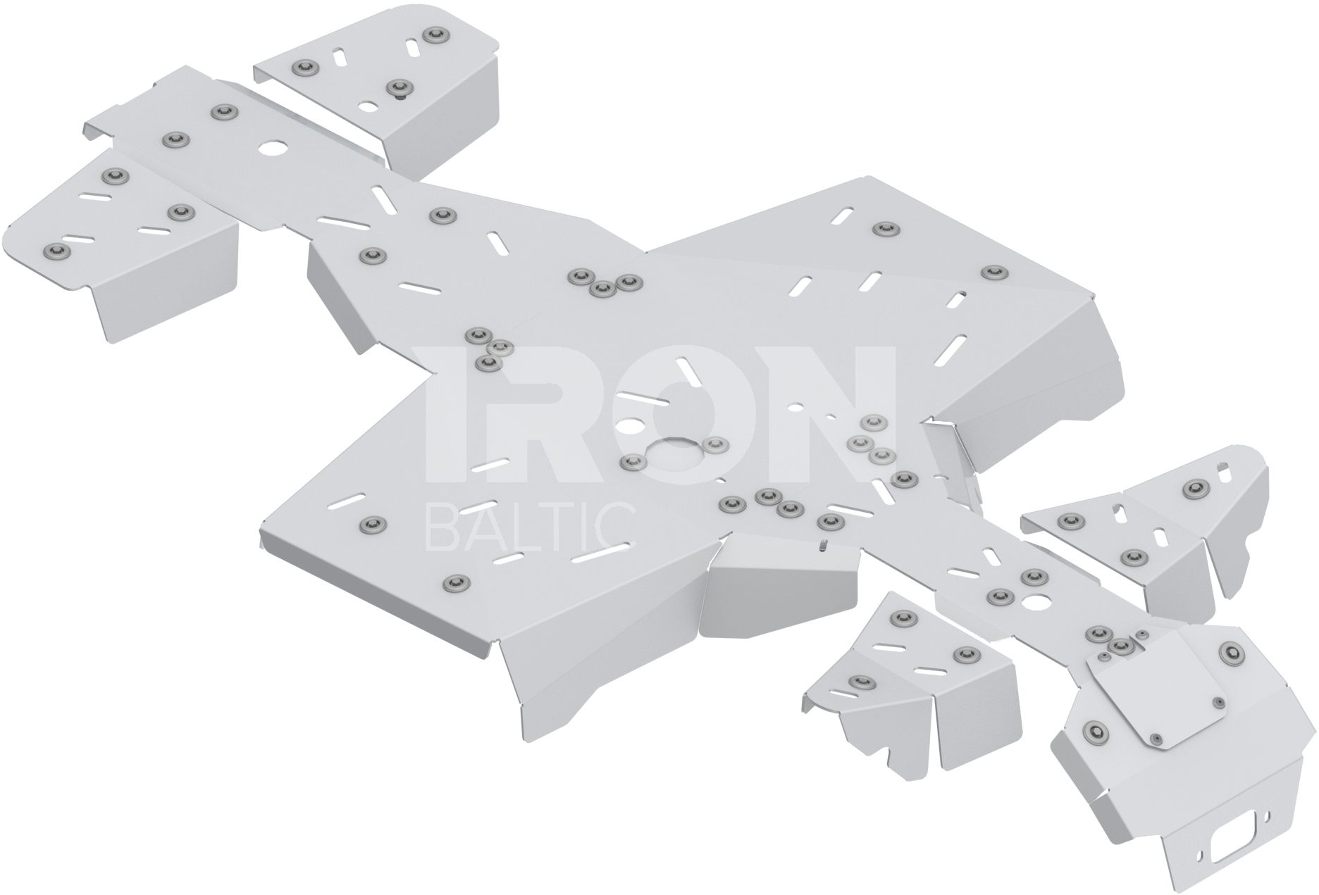 Skid plate full set (aluminium): Segway Snarler AT5 L