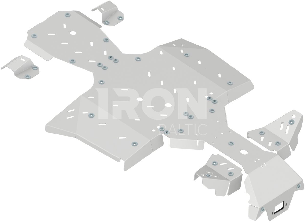 Skid plate full set (aluminium): CFMOTO CFORCE 850: CFORCE 800 XC (in USA): CFORCE 1000 OVERLAND