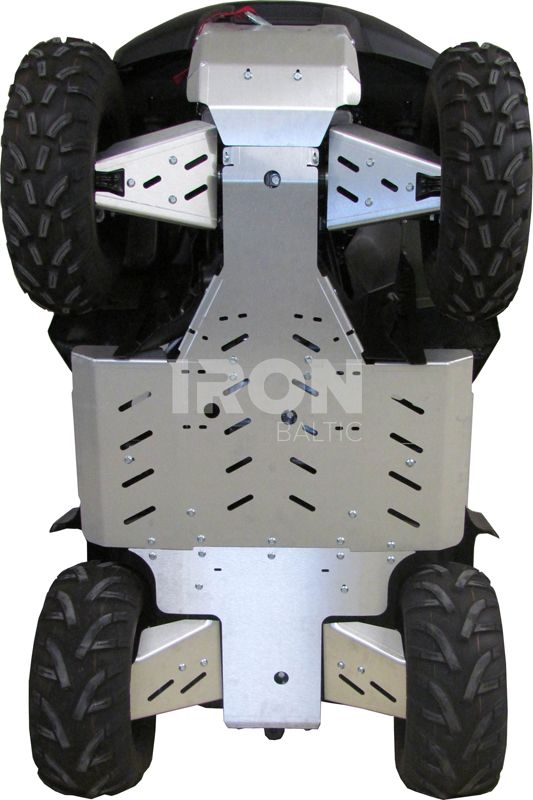 Skid plate full set (aluminium): Suzuki 450/500/700/750 KingQuad: ... - 2018