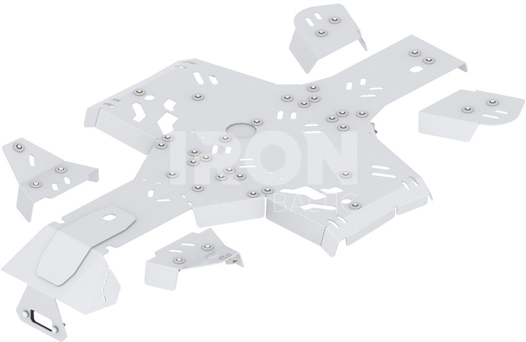 Skid plate full set (aluminium): CFMOTO CFORCE 450-S / 520-S (2022+): 2023+ CFORCE 400 / 500 (in USA / CAN)
