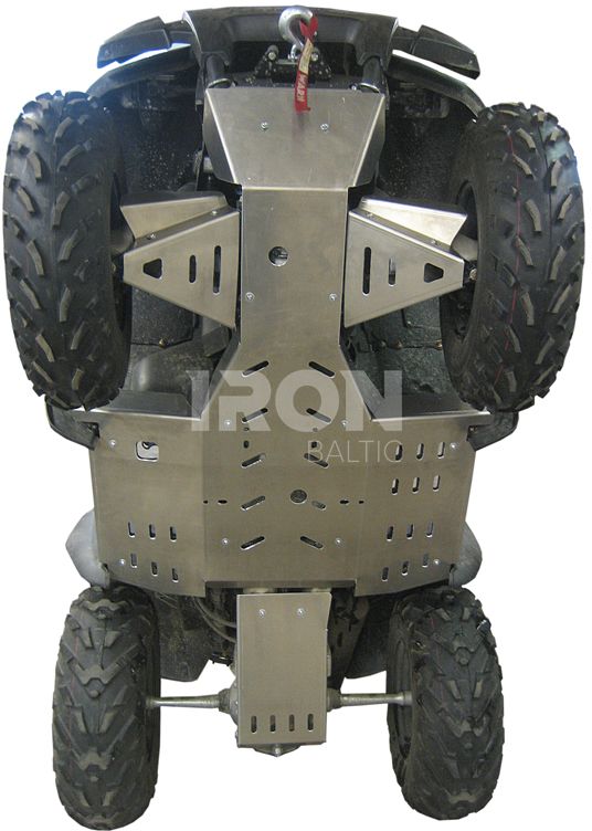 Skid plate full set (aluminium): Kawasaki KVF 650 Rigid