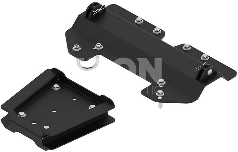 Mid-mount adapter: Polaris RZR 1000 XP / RZR 900 S / RZR 1000 S ( for long push tubes )