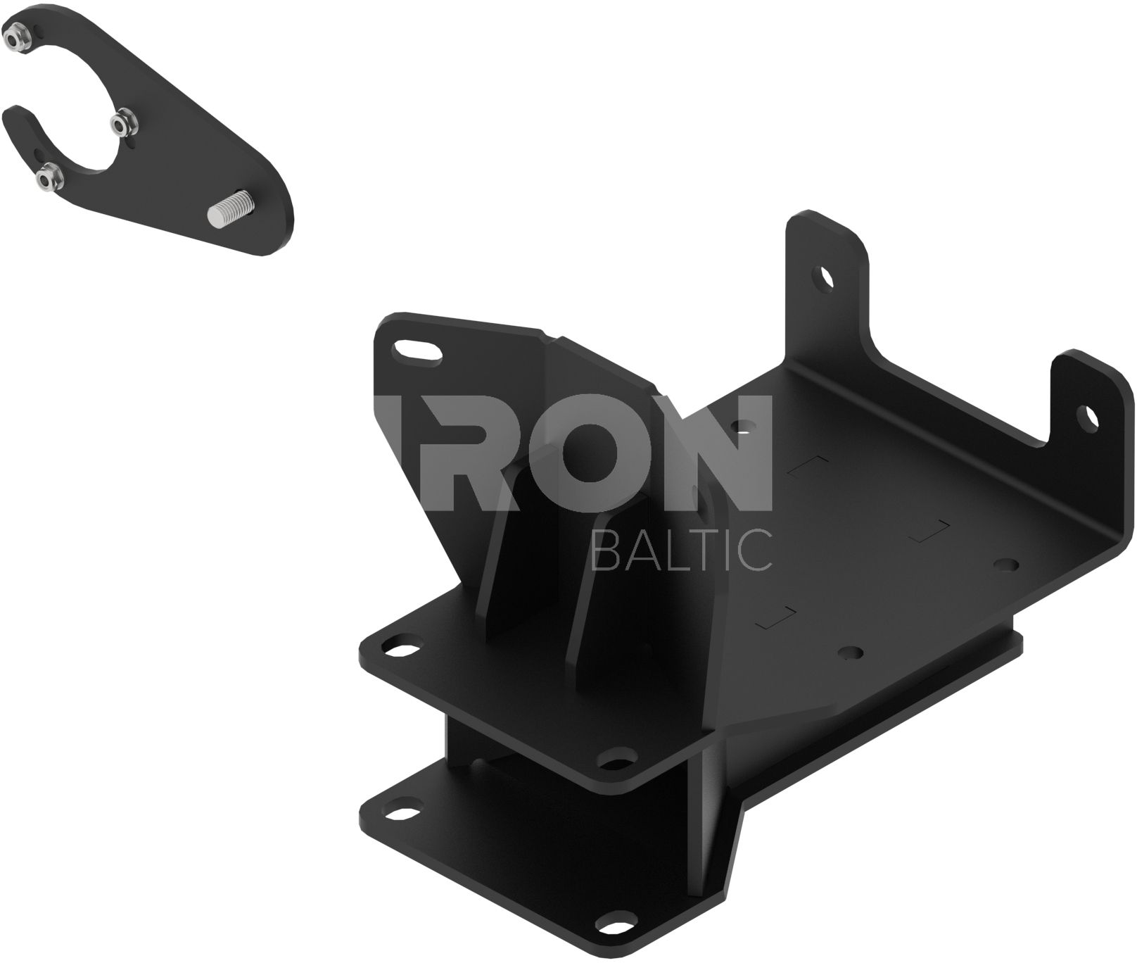 Rear winch mounting kit