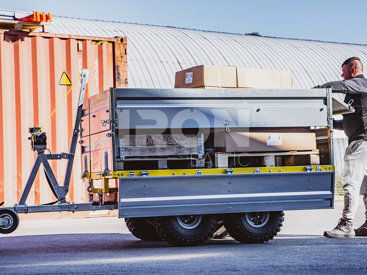 Flatbed Dump Trailer: FD-1200