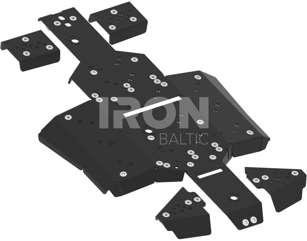 Skid plate full set (plastic): Linhai M550L EPS