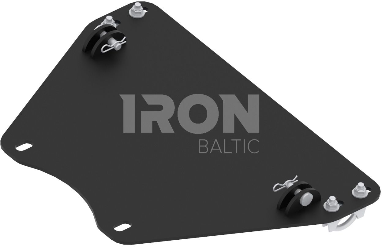 Mid-mount adapter: John Deere Gator HPX 815E