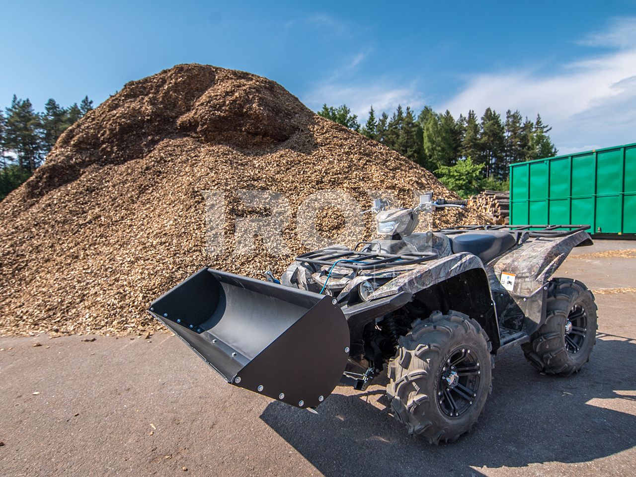 Mechanical plow bucket: 1280 mm / 50 in: for "narrow" type adapters