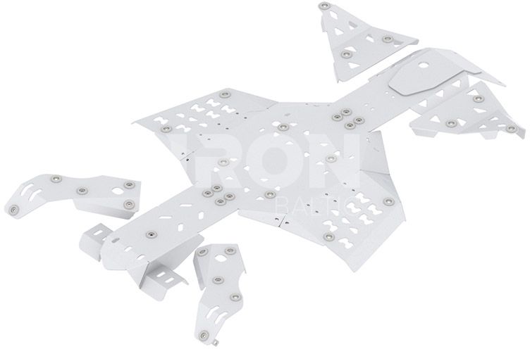 Skid plate full set (aluminium): CanAm Renegade X MR: (2019+)