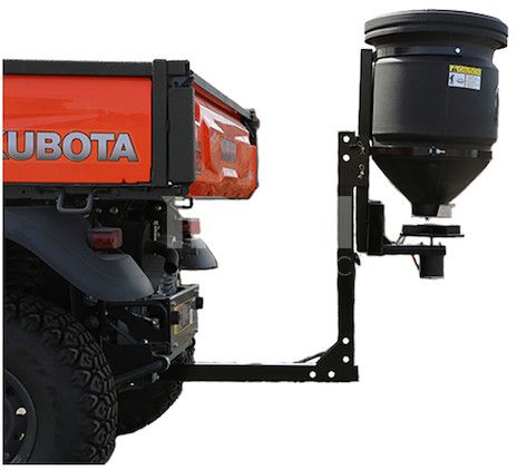Universal spreader 57L: rack and 2" receiver fitment