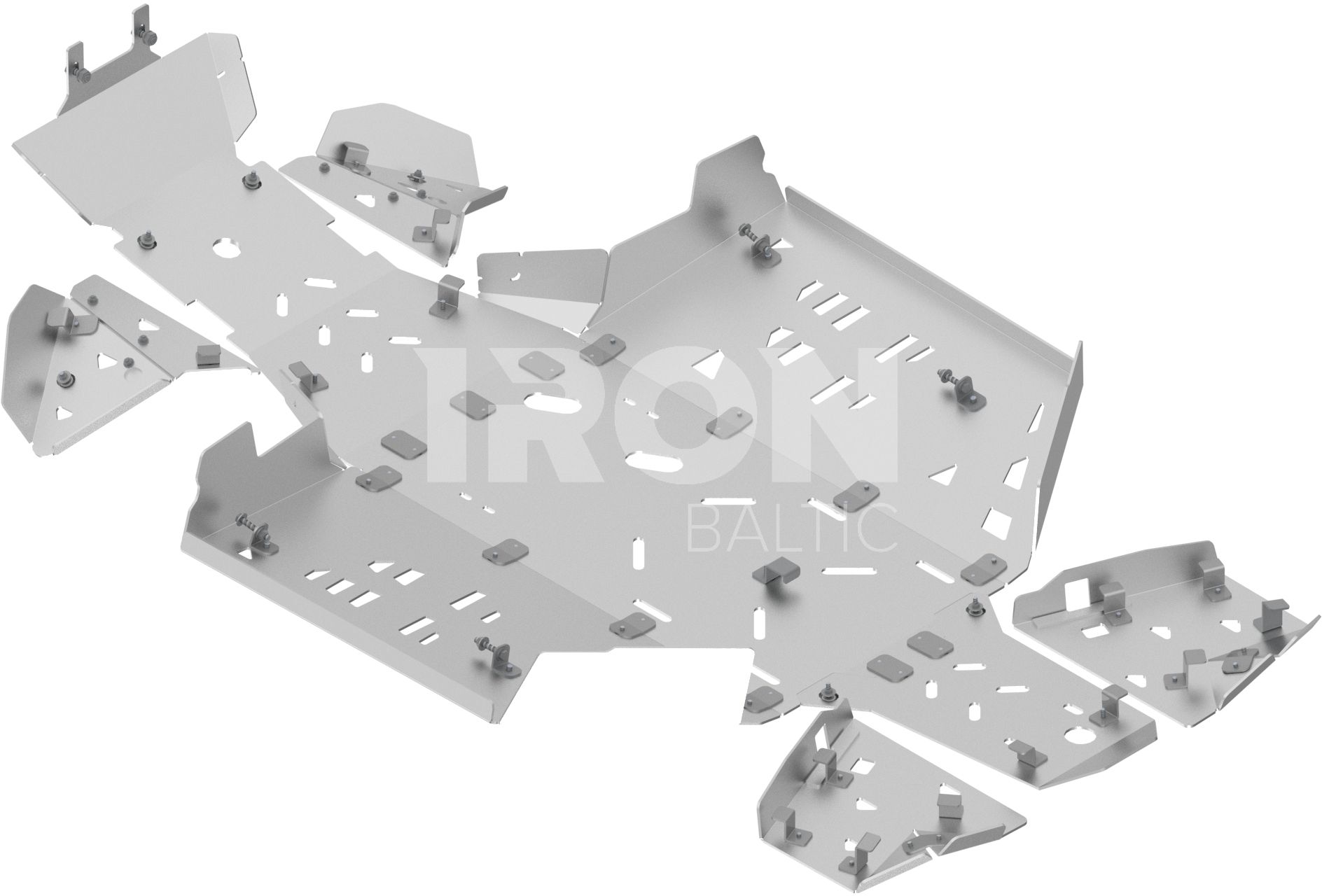 Skid plate full set (aluminium): CanAm Outlander 850/1000 MAX G3 (2025+)