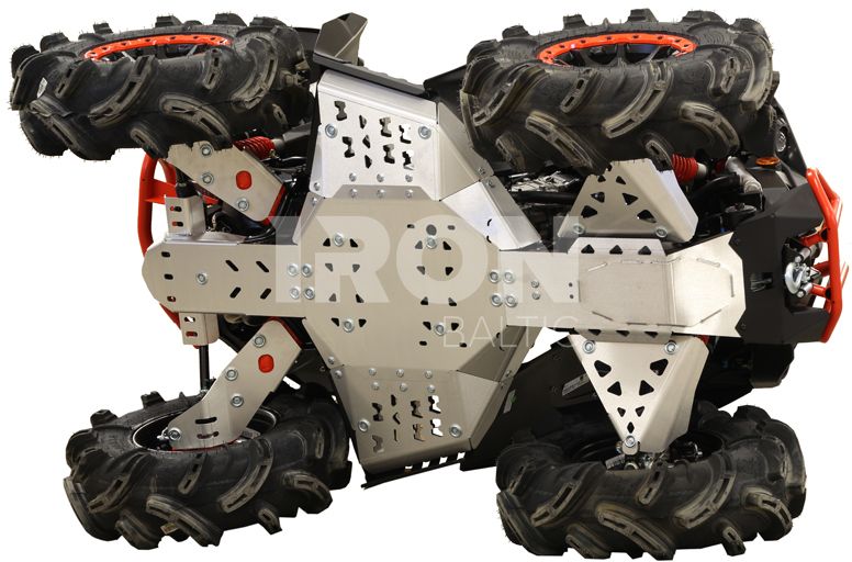 Skid plate full set (aluminium): CanAm Renegade X MR: (2017-2018)
