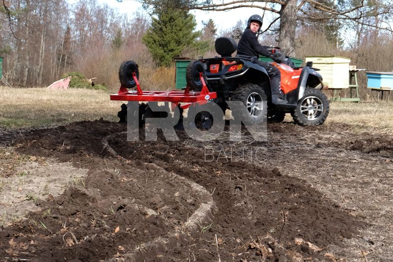 Flip over disc cultivator