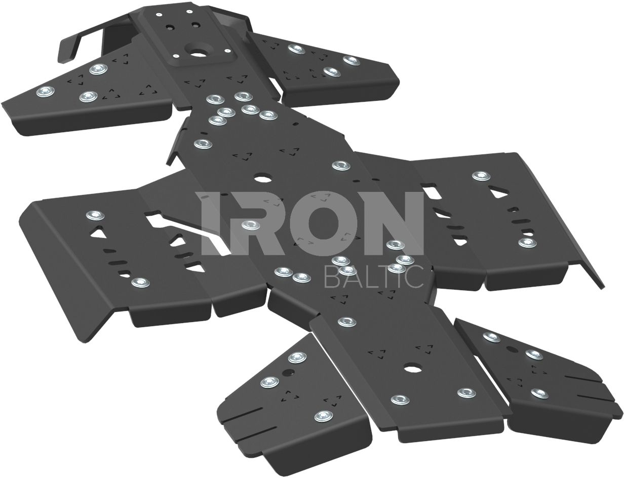 Skid plate full set (plastic): Arctic Cat Alterra 550 / 700