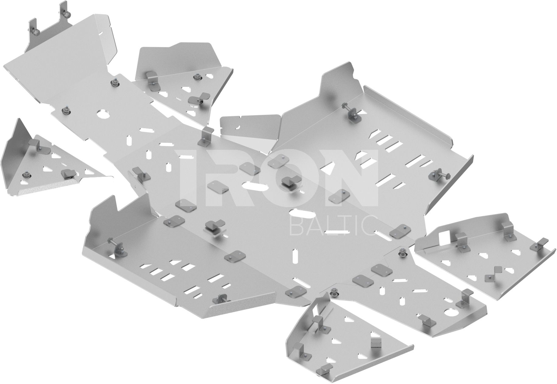 Skid plate full set (aluminium): CanAm G3 Outlander 500/700 (2023+): Outlander PRO / PRO XU (2024+)