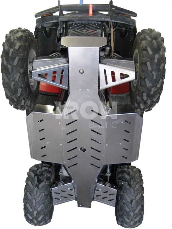 Skid plate full set (aluminium): Polaris Sportsman X2 800