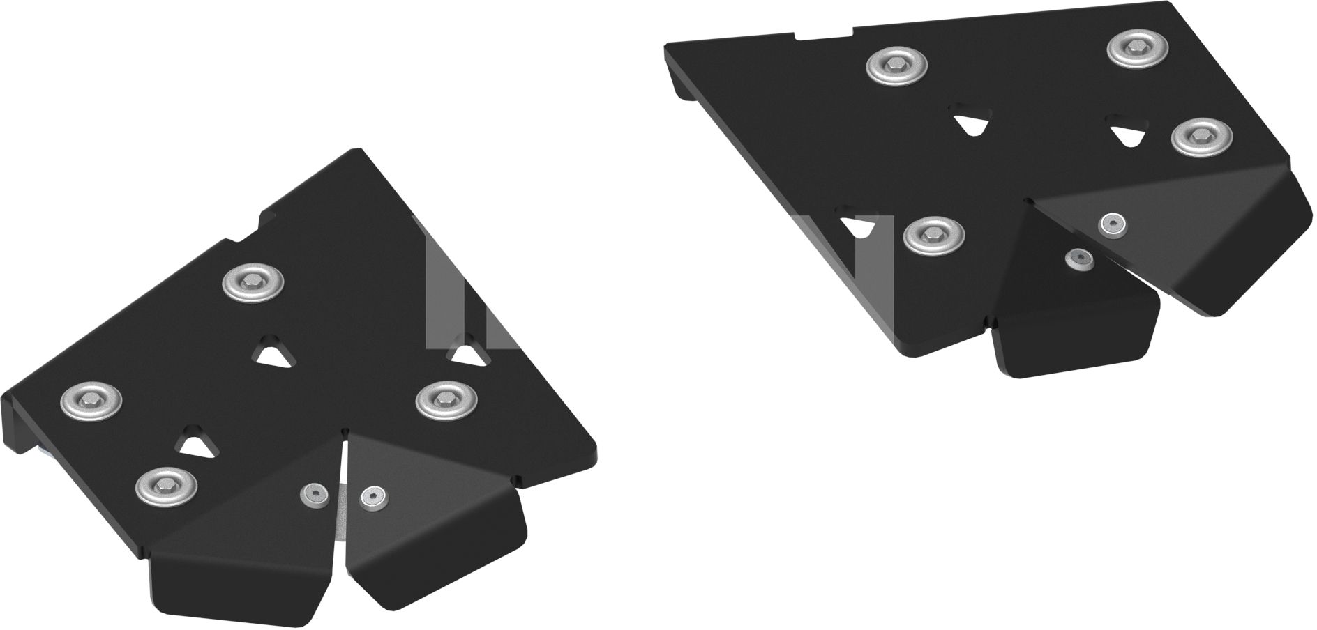 Pl. Rear A-arm guards (pair)