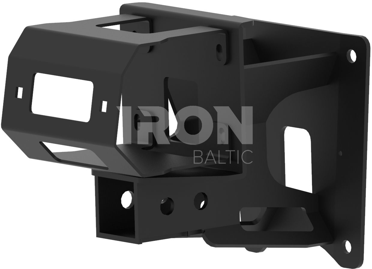 Rear winch mounting kit: Polaris RZR PRO XP