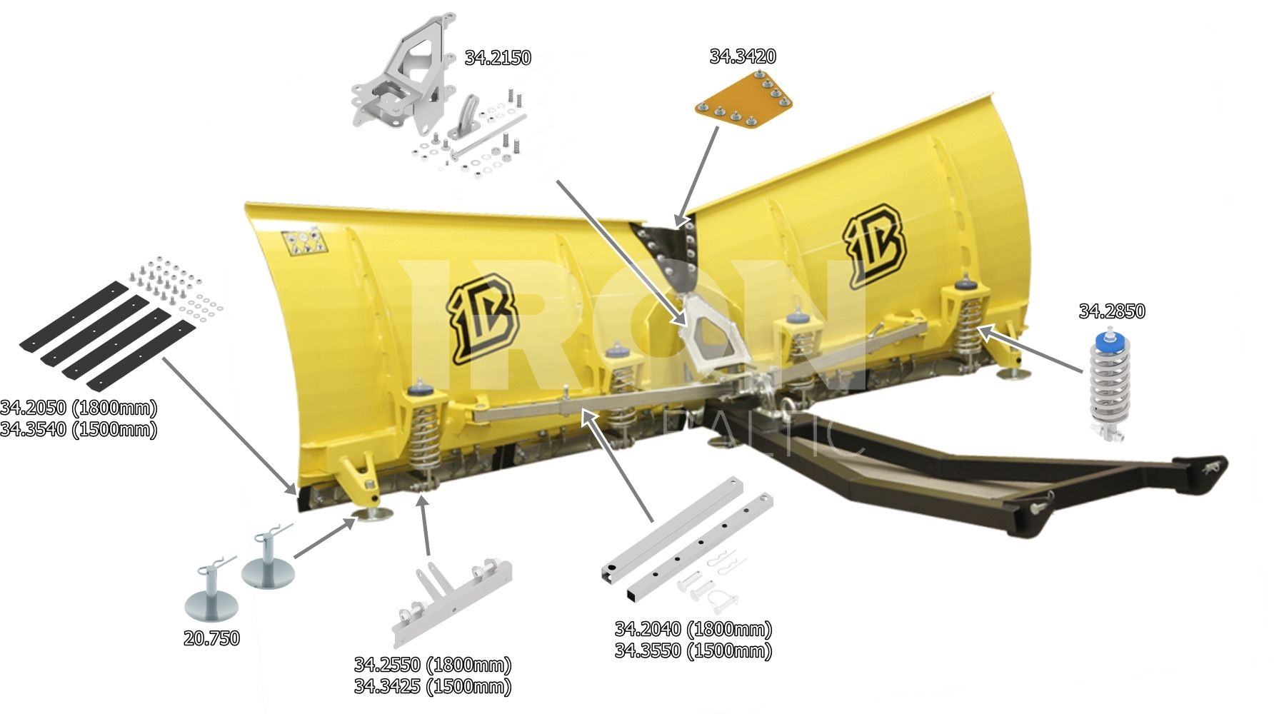 Adjustment tube ( V-Plow G2 1500 )