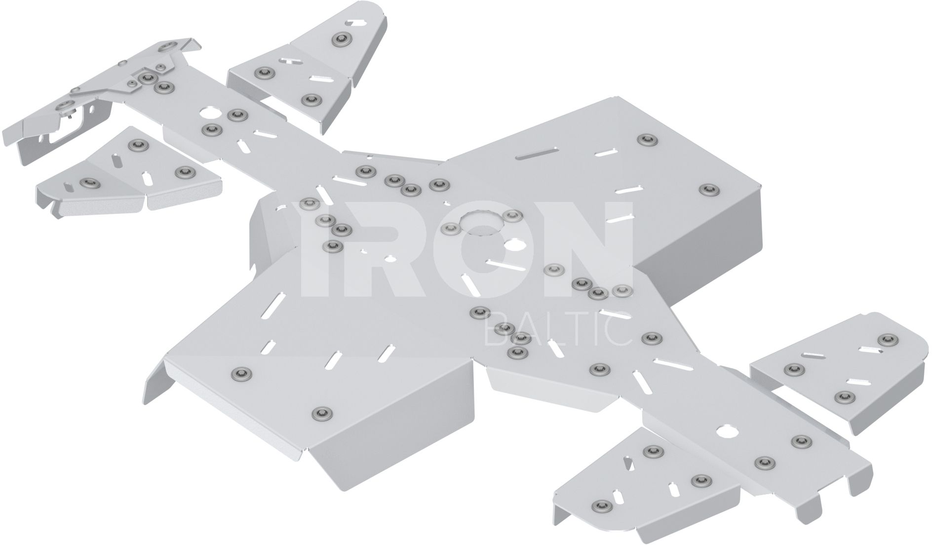 Skid plate full set (aluminium): Segway Snarler AT5 S