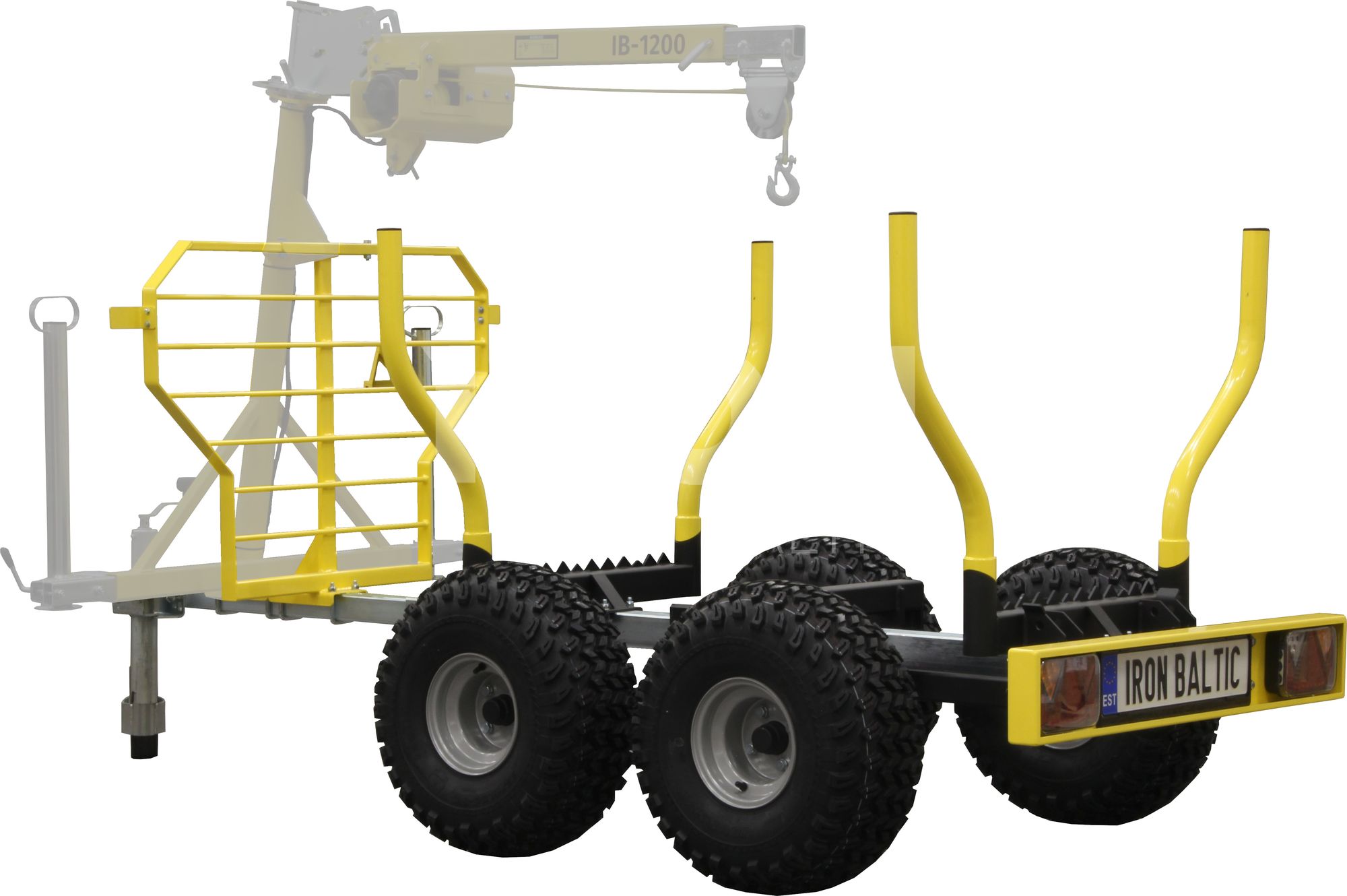Timber trailer IB 1200 R1a: with road use homologation