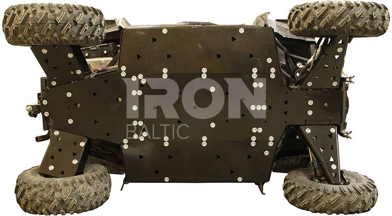 Skid plate full set (plastic): Polaris RZR 900 S / RZR 1000 S