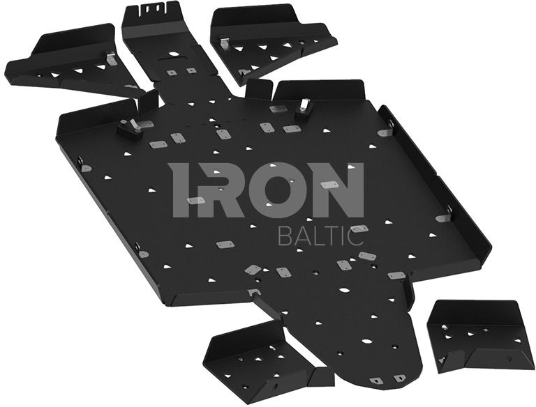 Skid plate full set (plastic): Polaris RZR 900 S / RZR 1000 S