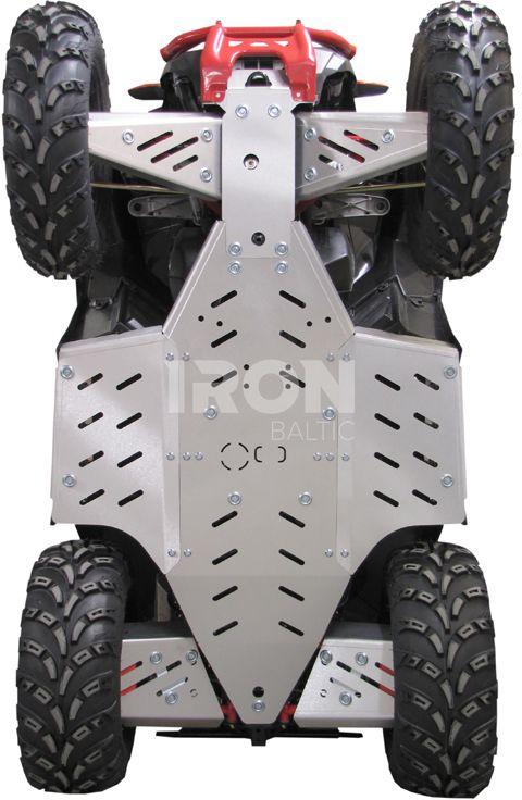 Skid plate full set (aluminium): Polaris Scrambler 850 / 1000: (-2014)