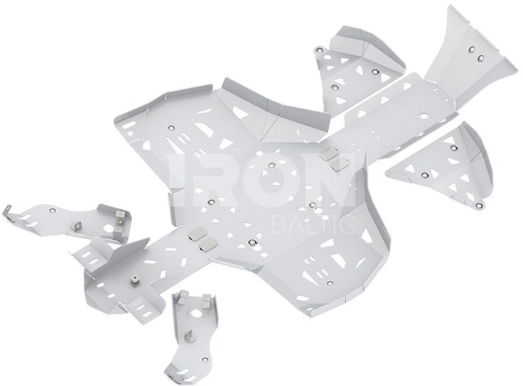 Skid plate full set (aluminium): CanAm G2 Renegade: 2019-2022