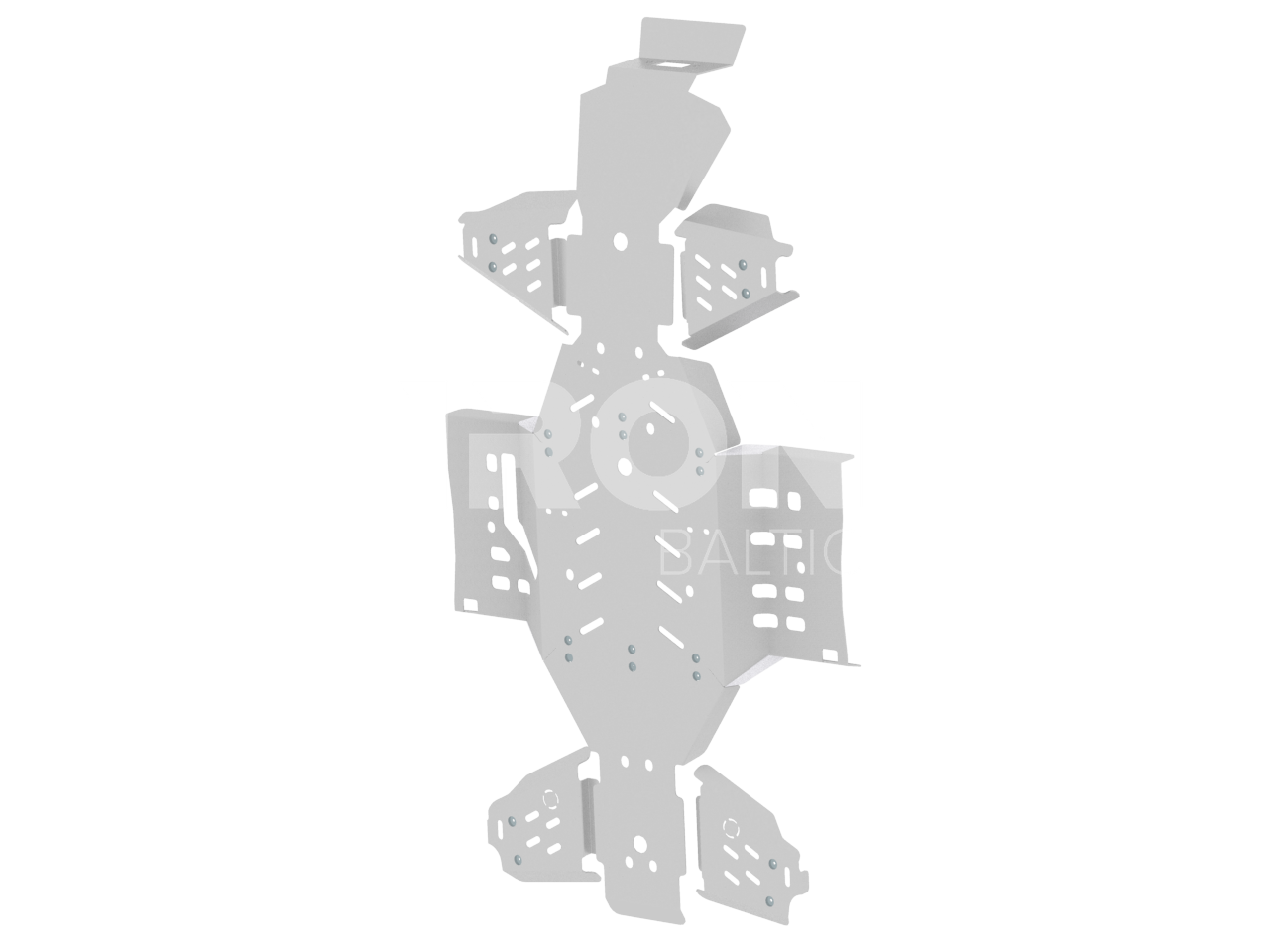 Skid plate full set (aluminium): Arctic Cat 1000 XT