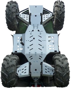 Skid plate full set (aluminium): Arctic Cat 500 / 550 / 700