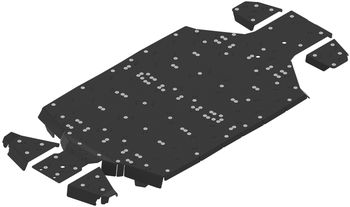 Skid plate full set (plastic): CFMOTO U10 PRO XL (2025+)