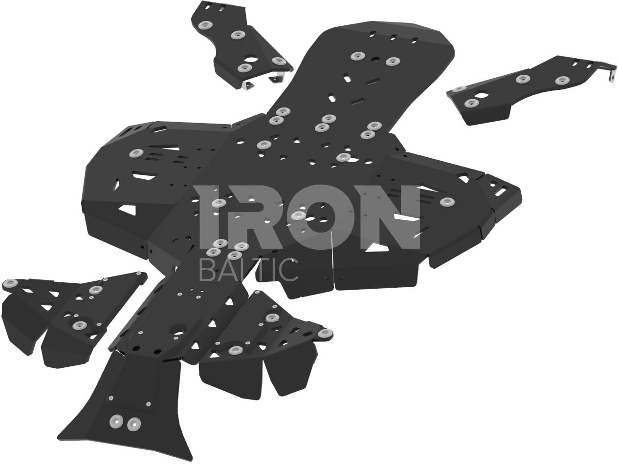 Skid plate full set (plastic): CanAm G2 Renegade: 2019-2022
