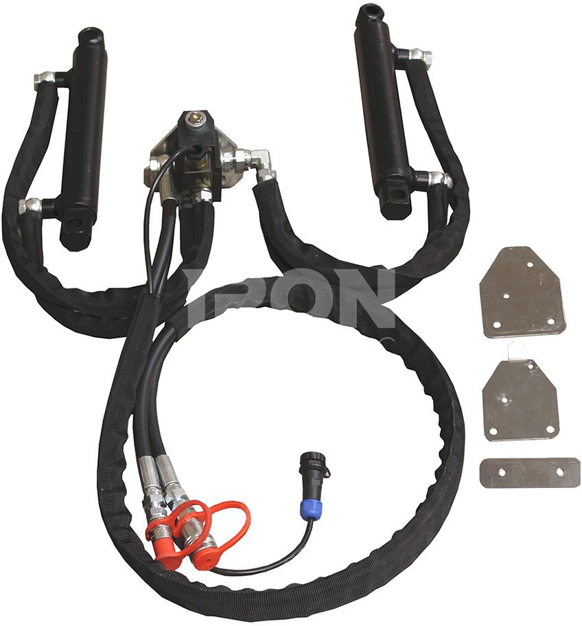 Hydraulic cylinders kit: with solenoid:(V-Plow 1800 turning)
