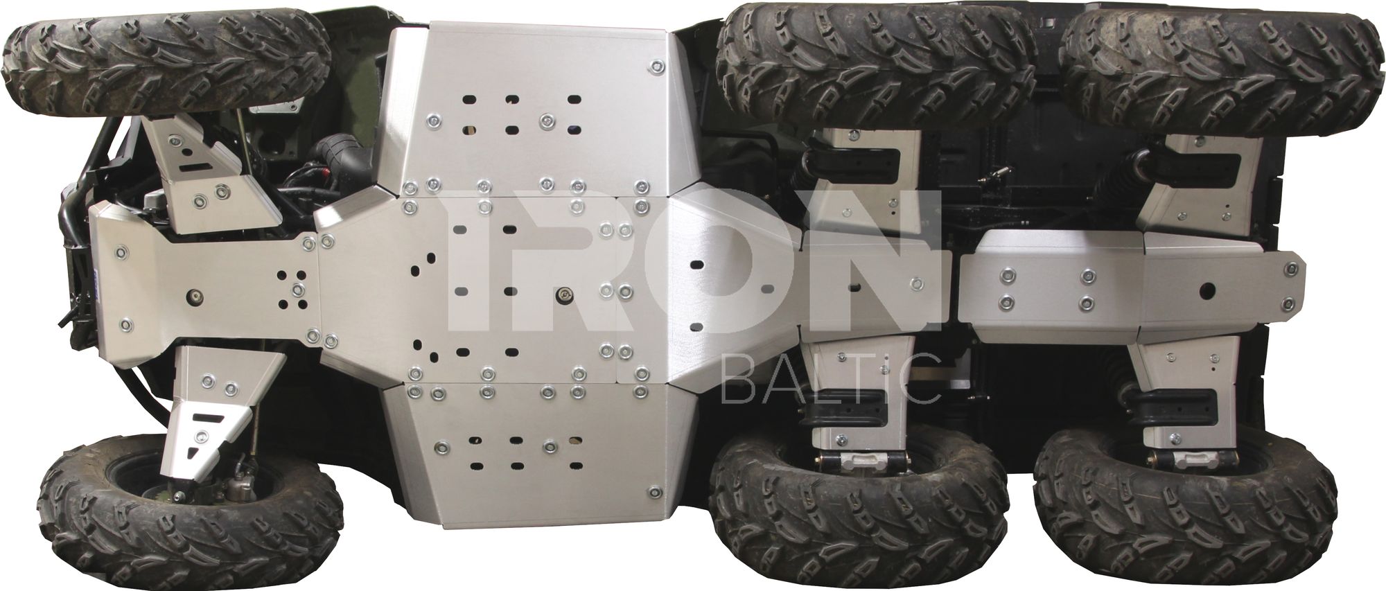 Skid plate full set (aluminium): Polaris Sportsman 570 Big Boss 6x6 (MY2025+)