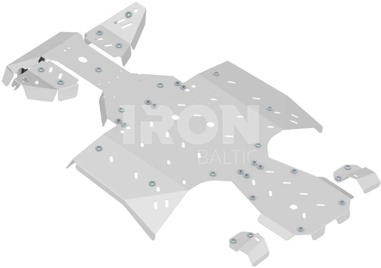 Skid plate full set (aluminium): CFMOTO CFORCE 850: CFORCE 800 XC (in USA): CFORCE 1000 OVERLAND