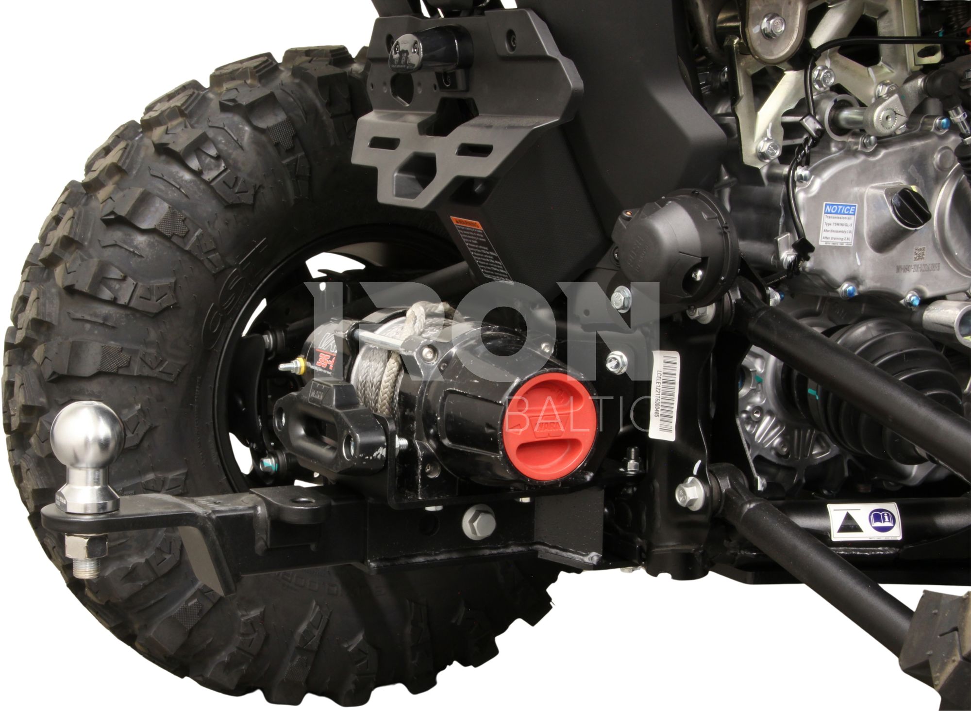 Rear winch mounting kit