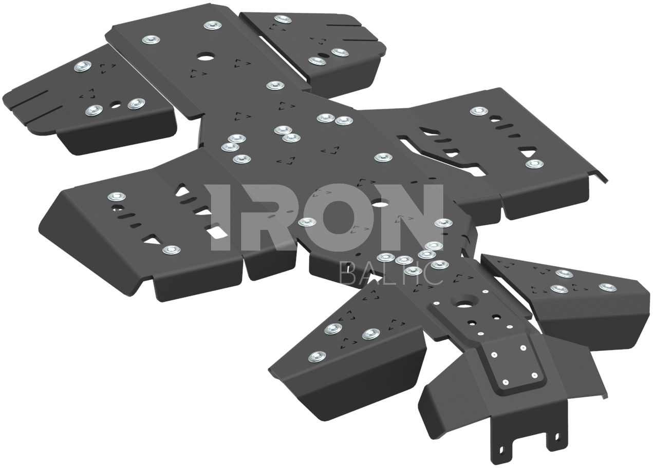 Skid plate full set (plastic): Arctic Cat Alterra 550 / 700