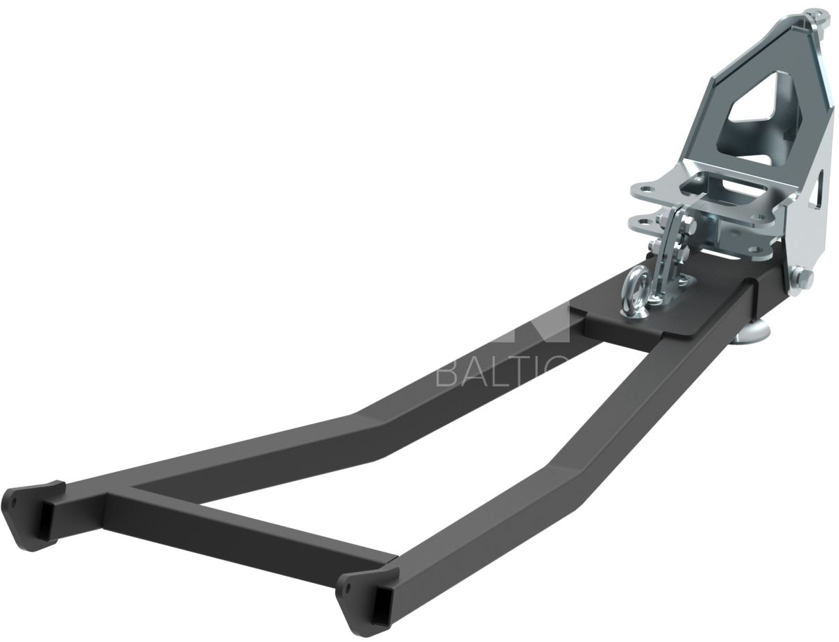 Mid-mount push tubes for: G2 V-Plow 1500 mm / 1800 mm blades
